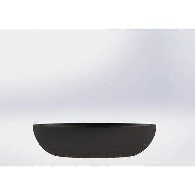 Royal plaza Cinea vasque à poser 57x40,5cm s/trou de robinet s/trop-plein f.noir