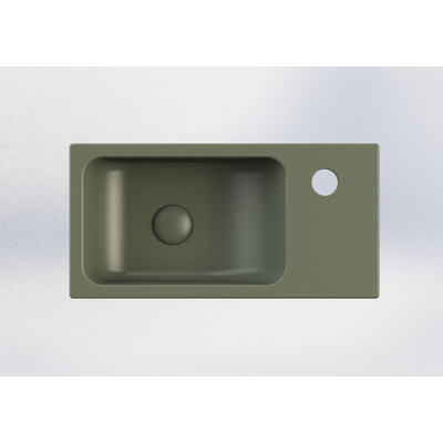 Royal plaza Person lave-mains 40x20cm 1 trou de robinet R s/sans trop-plein vert mat