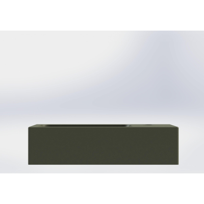 Royal plaza Person lave-mains 40x20cm 1 trou de robinet R s/sans trop-plein vert mat