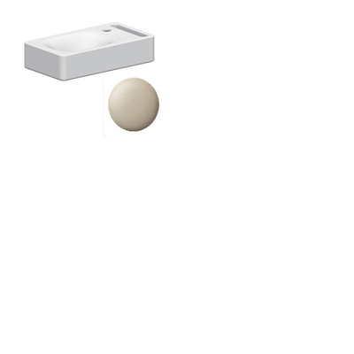 Royal Plaza Hallum lave-mains 40x22 cm avec 1 trou de robinet sans trop-plein sable