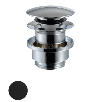 Royal plaza Thetis bonde de lavabo clic-clac 1 1/4" noir mat