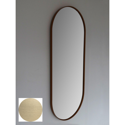 Royal plaza Intent spiegel ovaal met lijst 90x38 cm mat goud SHOWOOMMODEL