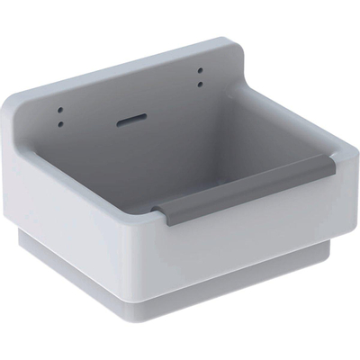 Geberit 300 basic évier de vidange avec rebord de protection 36.5x46x30cm avec trous pour grille à seau blanc