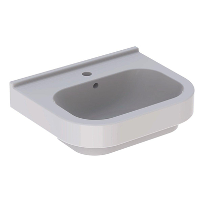 Geberit 300 Basic wastafel - 55cm - 1 kraangat - met overloop - wit