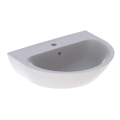 Geberit Renova wastafel - 60cm - 1 kraangat - met overloop - wit