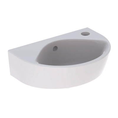 Geberit Renova lave-mains compact avec trou pour robinet à droite avec trop-plein 36x25x14.8cm blanc
