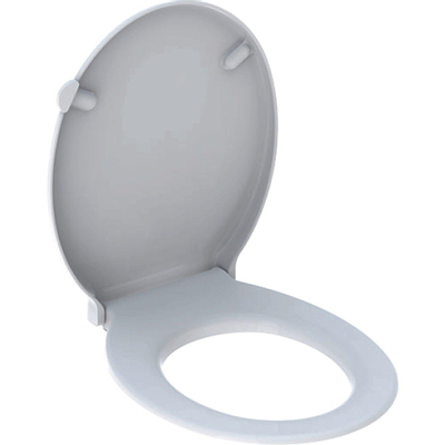 Geberit 300 Comfort abattant de WC avec couvercle pour personnes à mobilité réduite antibactérien avec axe traversant blanc
