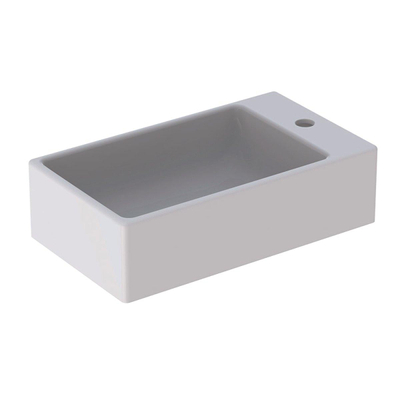 Geberit Diedro fontein - 40x23cm kraangat rechts - zonder overloop - glans wit