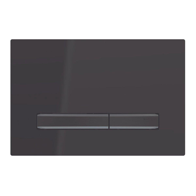 Geberit Sigma50 bedieningsplaat - 2-toets spoeling - vierkant - zwart chroom