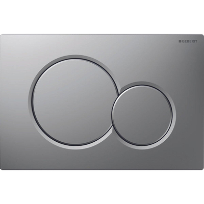 Geberit Sigma01 Plaque de commande à double touche, pour chasse d'eau frontale, dimension 24,6 x 16,4 cm, chrome mat