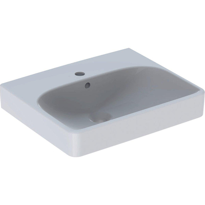 Geberit Smyle fontein - 50cm - 1 kraangat - met overloop - wit