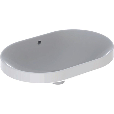 Geberit Variform lavabo à poser ellipse 60x40cm avec trop-plein blanc