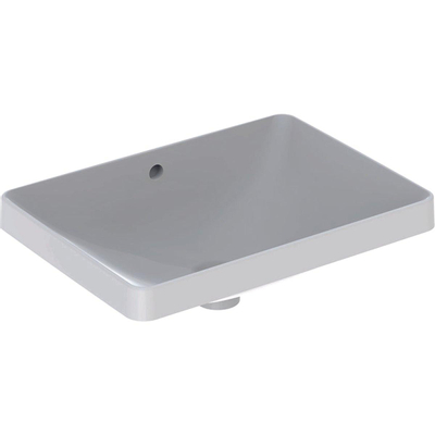 Geberit Variform lavabo à encastrer rectangulaire 55x40cm avec trop-plein blanc