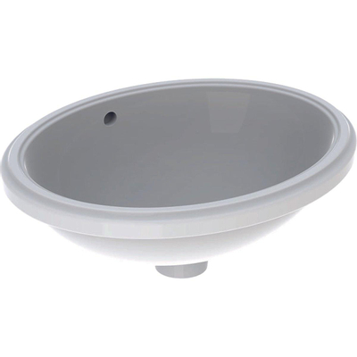 Geberit Variform lavabo encastré par le dessous ovale 42cm avec trop-plein blanc tect