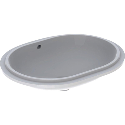 Geberit Variform lavabo à encastrer ellips 55cm avec trop-plein tect white