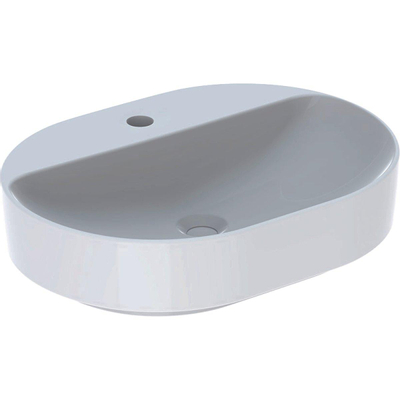 Geberit VARIFORM opzetwastafel - 60x45cm - met 1 kraangat - zonder overloop - glans wit