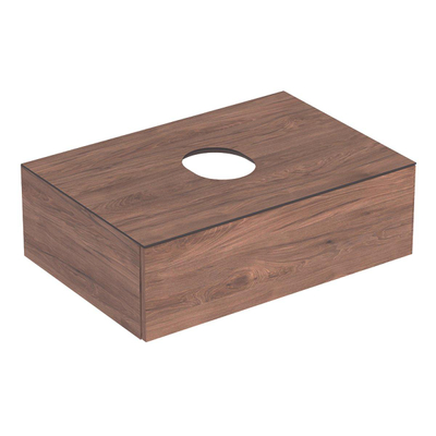 Geberit VARIFORM onderkast - 1 la - 75cm - met sifon - noten hickory (hout)