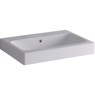 Geberit icon lavabo 60x48.5x15.5cm 1 lavabo 0 trous de robinet avec trop-plein céramique blanc brillant