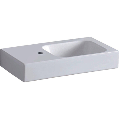 Geberit Icon lavabo fonteint 53x31x13.5cm 1 bassin 1 trou de robinet Gauche sans trop-plein Céramique Blanc brillant
