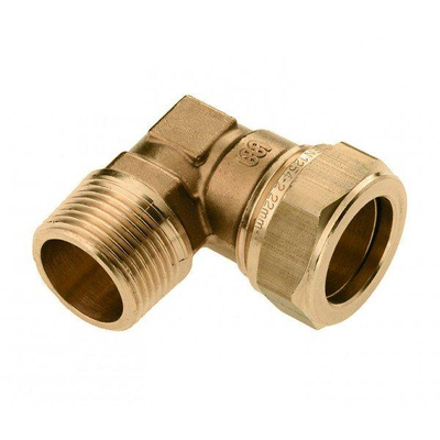 Bonfix coude en laiton x filetage mâle 3/8 x15mm long filetage gastec / kiwa