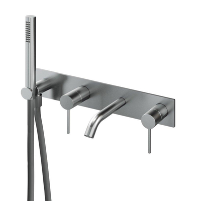 Royal plaza Visione plan de couverture robinet baignoire bec 154mm inox brossé DESTOCKAGE