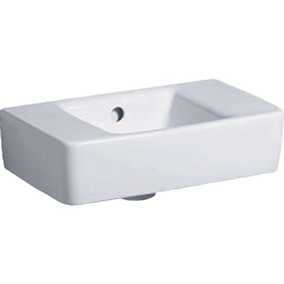 Geberit Renova fontein - 40cm - zonder kraangat - met overloop KeraTect - wit