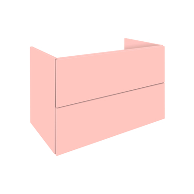 Royal plaza Intent meuble bas 130x45x59cm avec 4 tiroirs rose clair