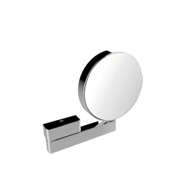 Emco Prime make-upspiegel – rond Ø20,2 cm – zonder verlichting – 3x en 7x vergrotend, gelede arm – Chroom