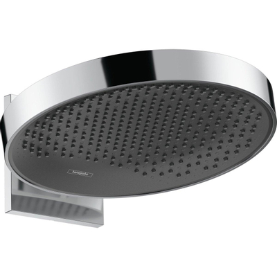 Hansgrohe Rainfinity tête de douche murale ronde 36cm brossé noir chrome