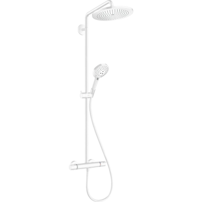 Hansgrohe Croma select s showerpipe EcoSmart met thermostaat 28cm mat wit
