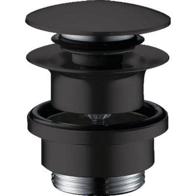 Hansgrohe Afvoerplug - 1 1/4" klikwaste - voor wastafel- en bidetmengkranen - mat zwart
