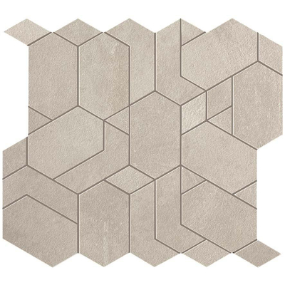 Ceralto Dorsena Mozaiektegel - 31x33.5cm - 9.0mm - gerectificeerd - White
