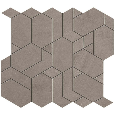 Ceralto Dorsena Mozaiektegel - 31x33.5cm - 9.0mm - gerectificeerd - Grey