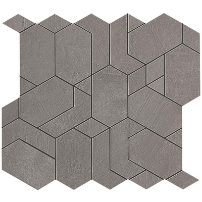 Atlas Concorde Boost Mozaiektegel - 30x35cm - 9mm - gerectificeerd - Porcellanato - Smoke (Antraciet)