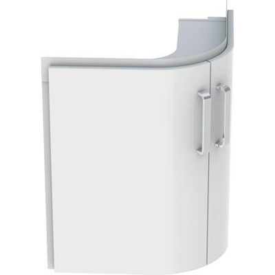 Geberit Renova wastafelonderkast hoek - 2 deur - 69cm - wit glans