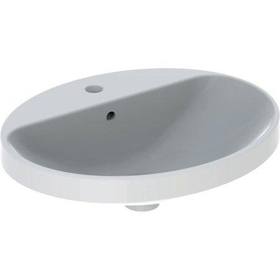 Geberit Variform lavabo à poser ovale 55cm 1 trou de robinet blanc tect