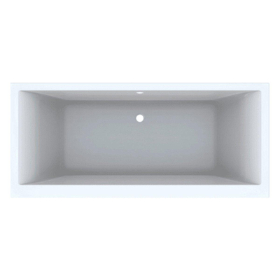 Geberit Renova Plan - kunststof duobad acryl rechthoekig - 180x80x42cm - glans wit