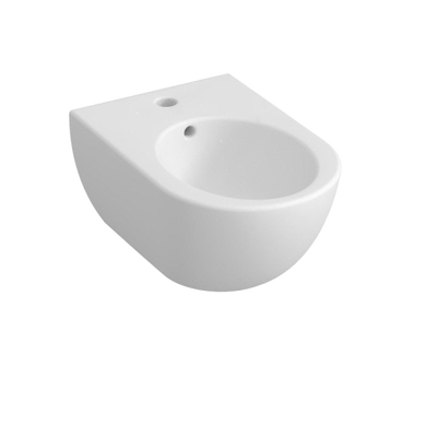 Royal Plaza Novia bidet mural avec trop-plein 1 trou de robinet blanc mat