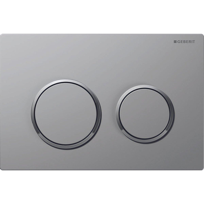 Geberit Omega20 bedieningsplaat - 2-toets spoeling - ronde knoppen - mat chroom/easy-to-clean - chroom