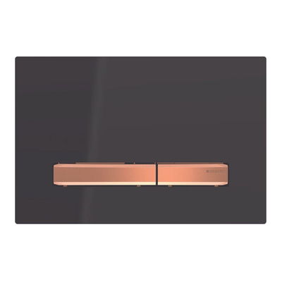 Geberit Sigma50 bedieningsplaat - 2-toets spoeling - vierkant - rood goud zwart