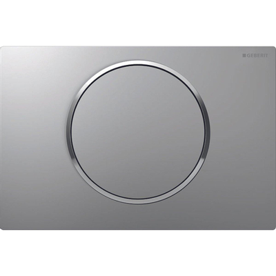 Geberit Sigma10 plaque de commande - chasse à 2 touches - bouton rond - matchr./chr. brillant/matchr.