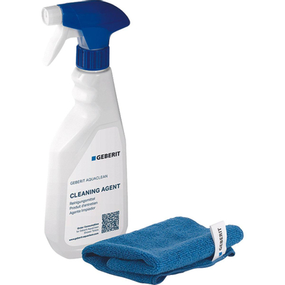 Geberit AquaClean reinigingsmiddelset: reinigingsmiddel en reinigingsdoek