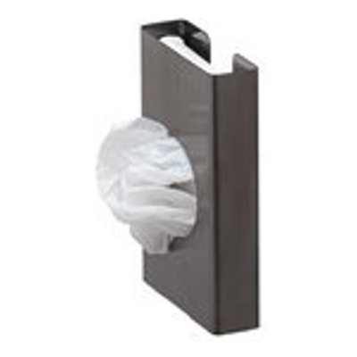 Geesa Nemox Support pour sachets hygiéniques Métal noir brossé