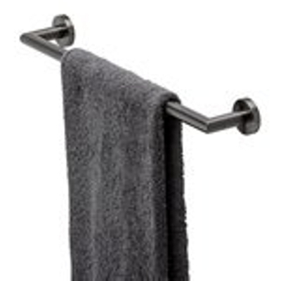 Geesa Nemox Handdoekrek 49.9cm Zwart metaal geborsteld