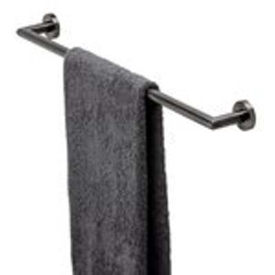 Geesa Nemox Porte-serviettes 64,8cm Noir métal brossé