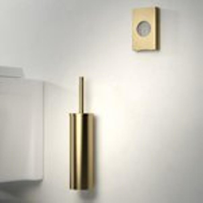Geesa Nemox Toiletborstel vrijstaand witte borstelkop goud geborsteld SHOWROOMMODEL