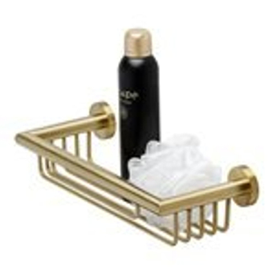 Geesa Nemox Panier de douche 34,9cm Or brossé