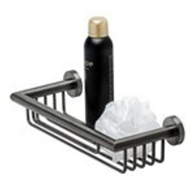 Geesa Nemox Panier de douche 34,9cm Métal noir brossé