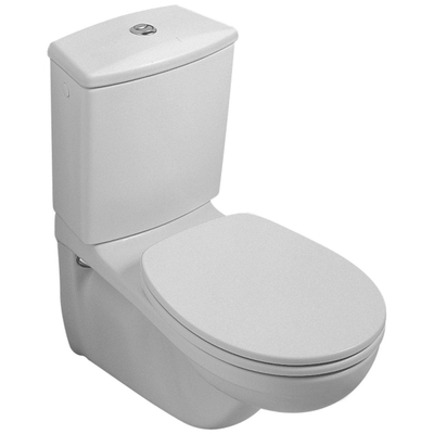 Villeroy & Boch O.novo cuvette duo-bloc - murale avec rebord de rinçage à évacuation profonde blanc