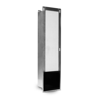 Looox Closed Support de rouleau de réserve encastré 17.3x74x14cm - 6 rouleaux - noir mat